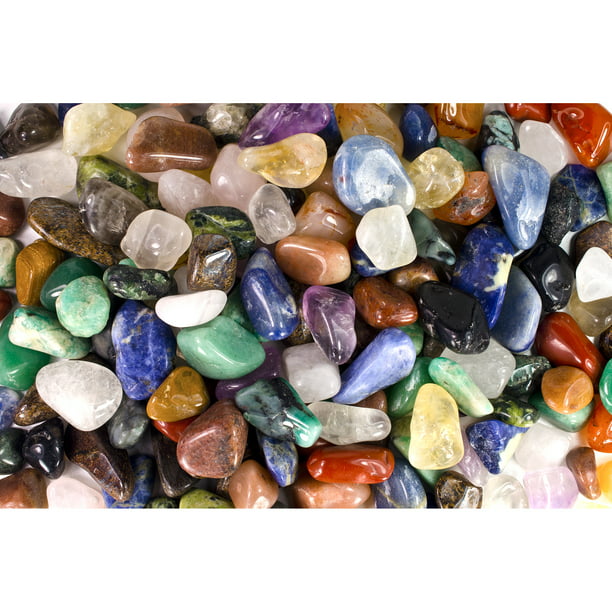 Bag of 12 Pcs of Grade A Natural Tumble Stones 